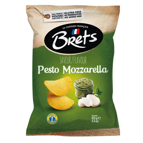 Chips Pesto Mozzarella Brets 125g